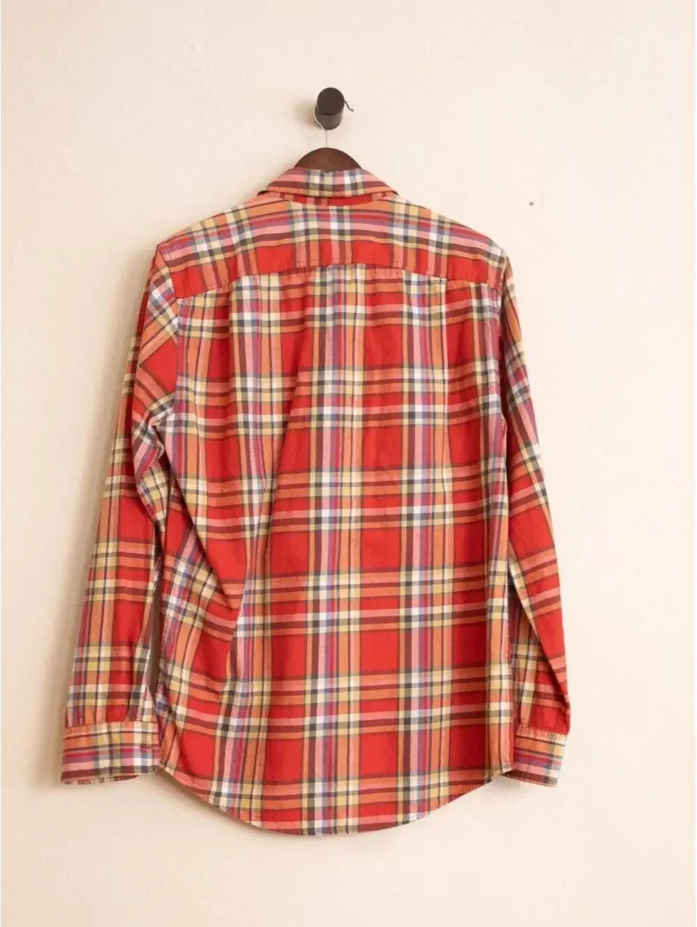 J.Crew Flex Washed Multicolor Plaid Button Down Shirt Men’s Small Slim